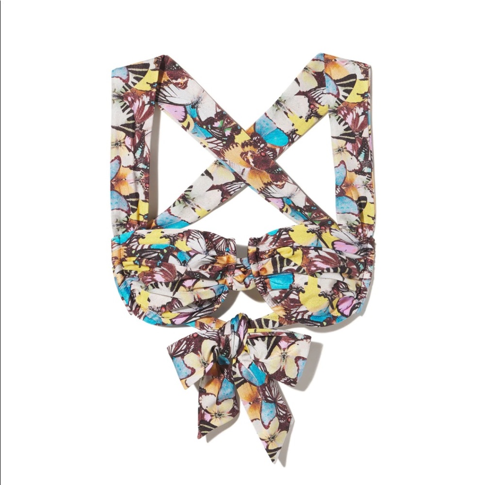 INAMORATA Butterfly print SET. Luciana Bottoms and Luciana Top. SOLD OUT ONLINE